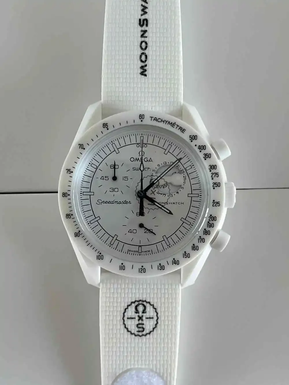 Swatch X Omega Moonswatch Snoopy Mission to the Moonphase White Men's Watch